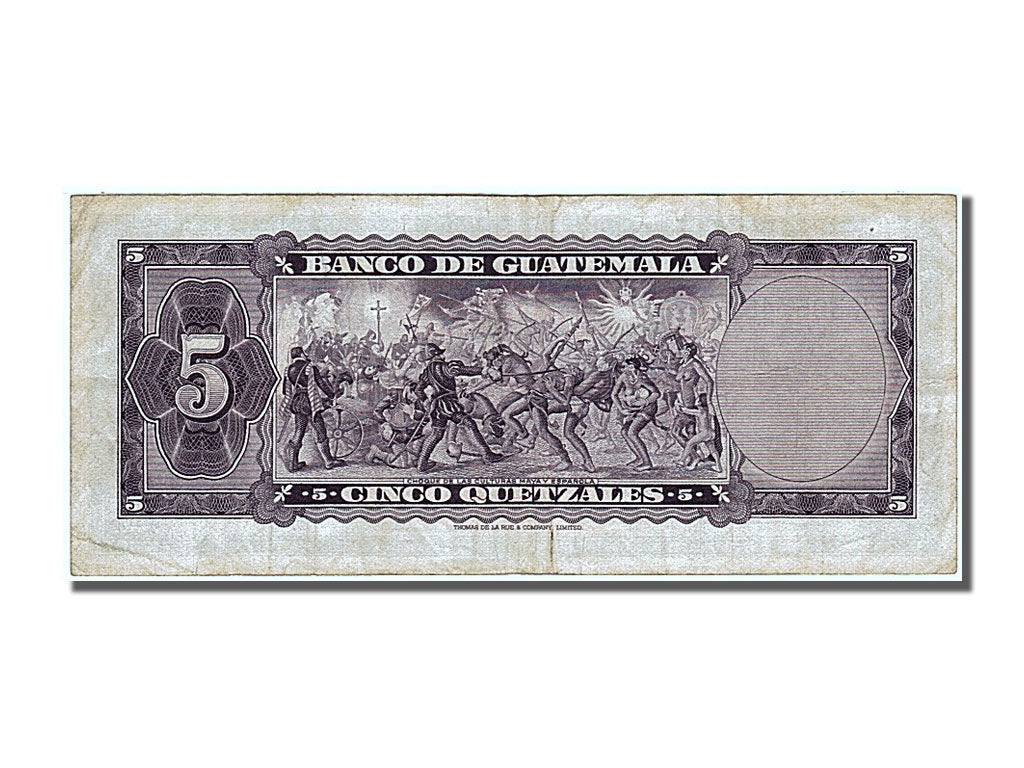 Guatemala, 5 Quetzales, 1969, KM #53f, 1969-01-03, EF(40-45), K 3957464