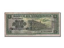 Guatemala, 1 Quetzal, 1961, KM #43c, 1961-01-18, VF(30-35), A 1421948 P