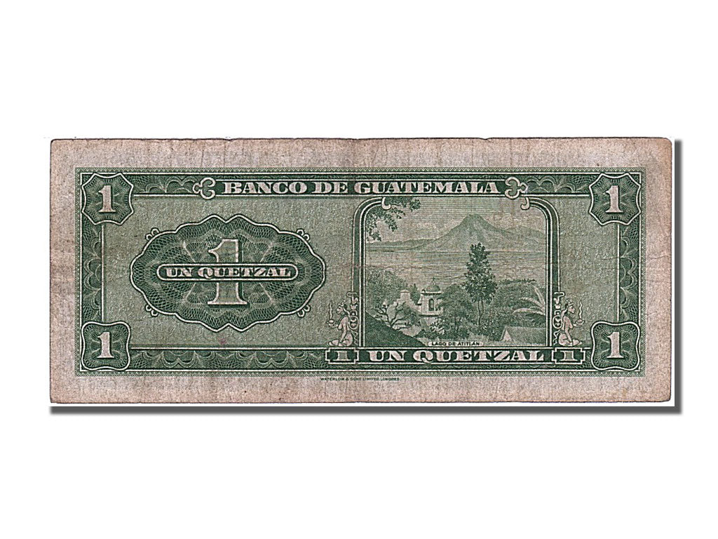 Guatemala, 1 Quetzal, 1961, KM #43c, 1961-01-18, VF(30-35), A 1421948 P