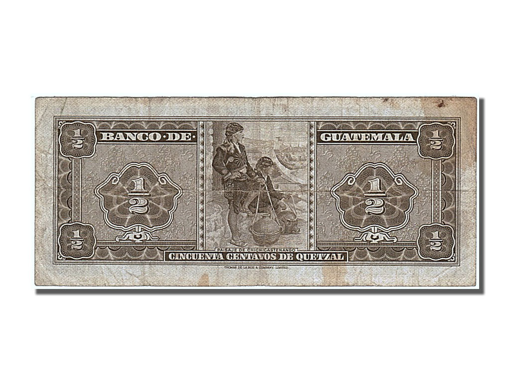 Guatemala, 1/2 Quetzal, 1970, KM #51g, 1970-01-07, EF(40-45), Q 5073726