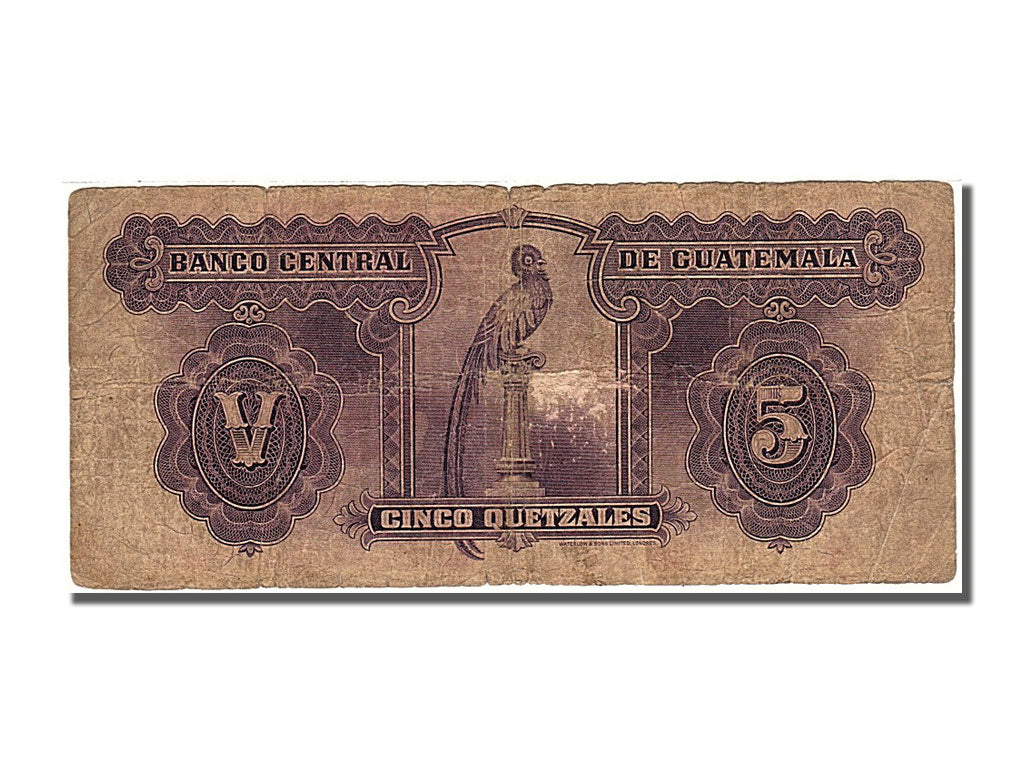 Guatemala, 5 Quetzales, 1936, 1936-11-13, VF(20-25), B 446213