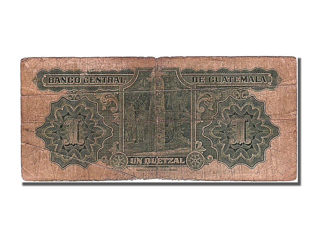 Guatemala, 1 Quetzal, 1934, KM #14a, 1934-03-17, F(12-15), E 422917