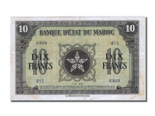 Banknote, Morocco, 10 Francs, 1943, 1943-05-01, AU(55-58)