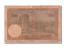 Morocco, 500 Francs, 1949, KM #46, 1949-07-18, VF(30-35), L.5 76224