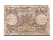Morocco, 100 Francs, 1948, KM #45, 1948-11-10, VF(30-35), Q.11 23023