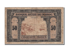 Morocco, 50 Francs, 1943, KM #26a, 1943-08-01, VF(30-35), 2968423