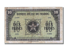Billet, Maroc, 10 Francs, 1943, 1943-08-01, TTB