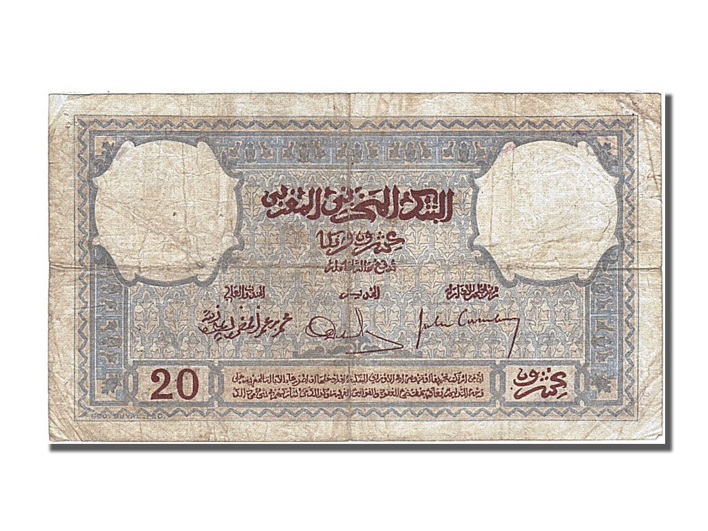 Maroc, 20 Francs, type 1928-1929