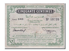 Tunisia, 50 Centimes, 1918, 1918-11-04, UNC(63), 10739