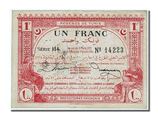 Tunisie, 1 Franc, Type Régence de Tunis 7ème Emission