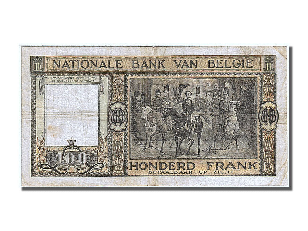 Belgium, 100 Francs, 1949, KM #126, 1949-01-21, EF(40-45), 162586658