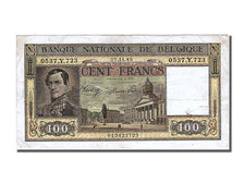 Banknote, Belgium, 100 Francs, 1945, 1945-11-27, AU(50-53)
