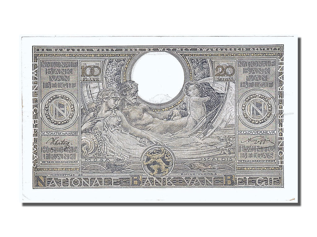 Banknote, Belgium, 100 Francs-20 Belgas, 1943, 1943-07-14, UNC(63)