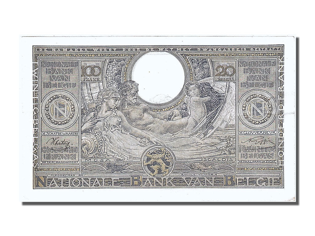 Banknote, Belgium, 100 Francs-20 Belgas, 1943, 1943-07-14, UNC(63)