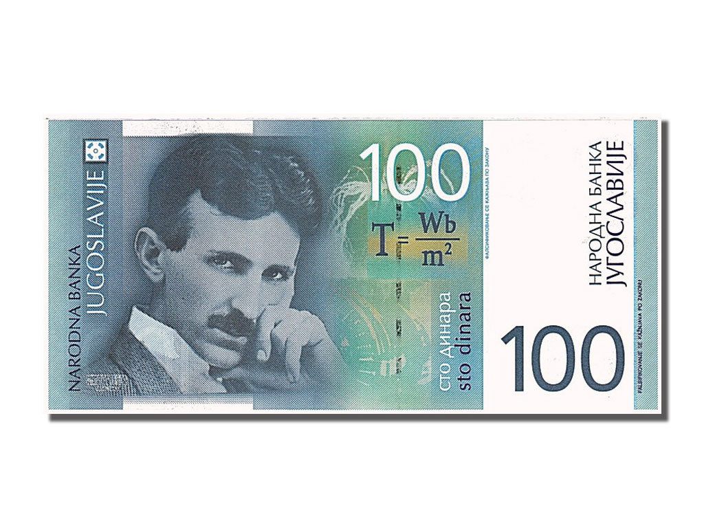 Yugoslavia, 100 Dinara, 2000, UNC(65-70), AA 0599135