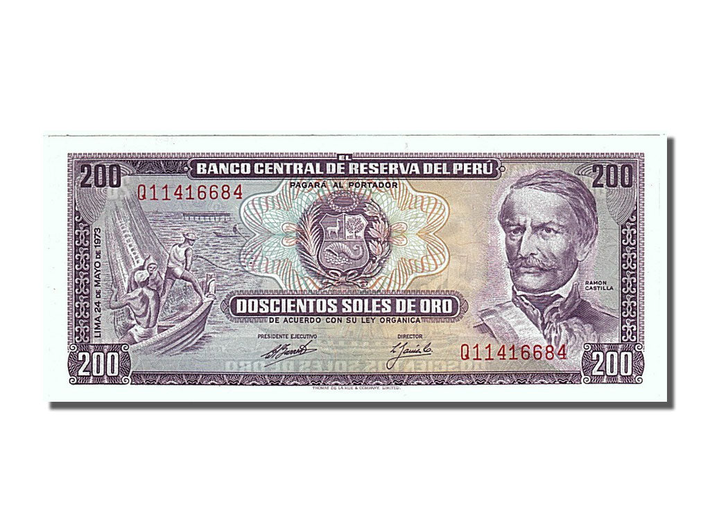 Peru, 200 Soles De Oro, 1973, 1973-05-24, UNC(65-70), Q11416684