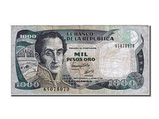 Billete, 1000 Pesos Oro, 1992, Colombia, MBC