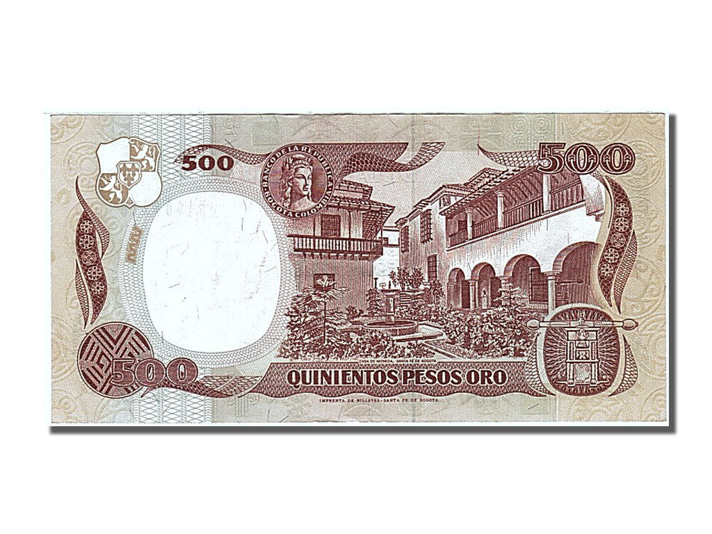 Colombia, 500 Pesos Oro, 1993, KM #431A, 1993-01-04, EF(40-45), 51604370