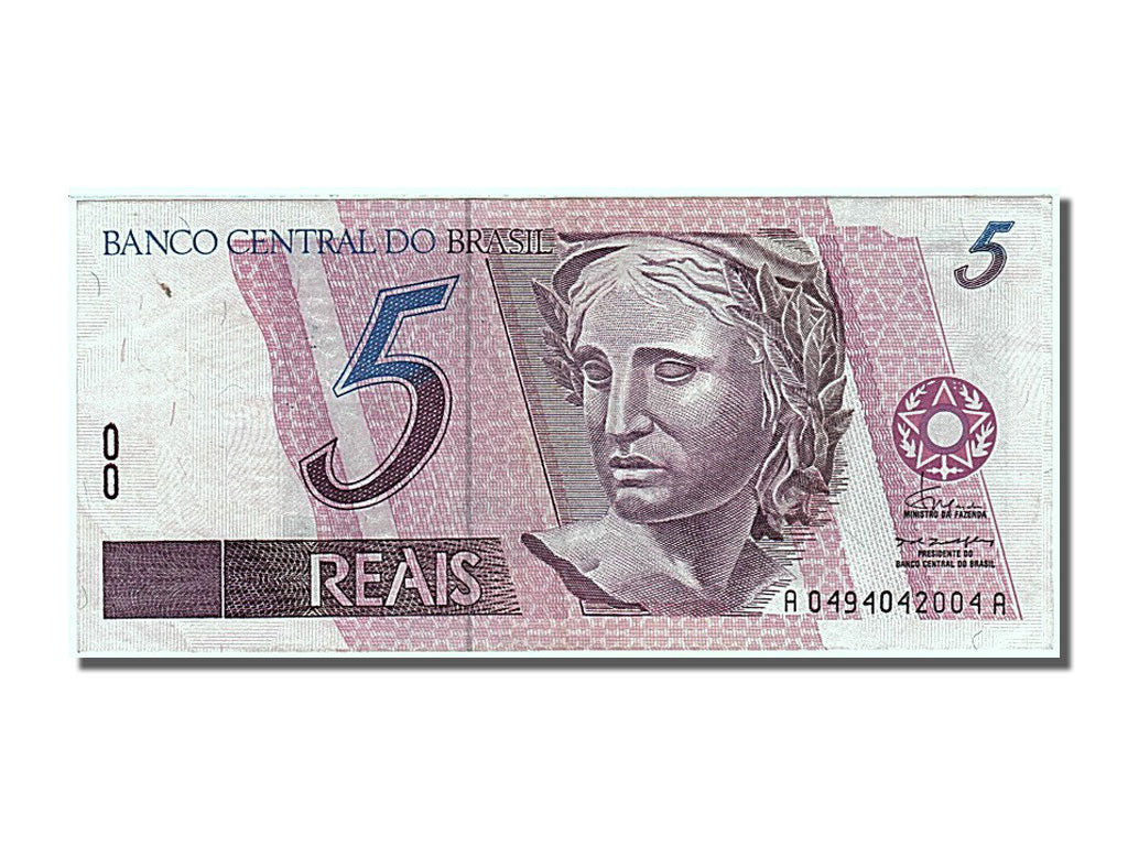 Brazil, 5 Reais, 1994, KM #244a, AU(55-58), A 0494042004 A