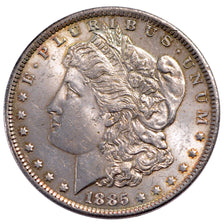 UNITED STATES, Morgan Dollar, Dollar, 1885, U.S. Mint, KM #110, AU(55-58),...