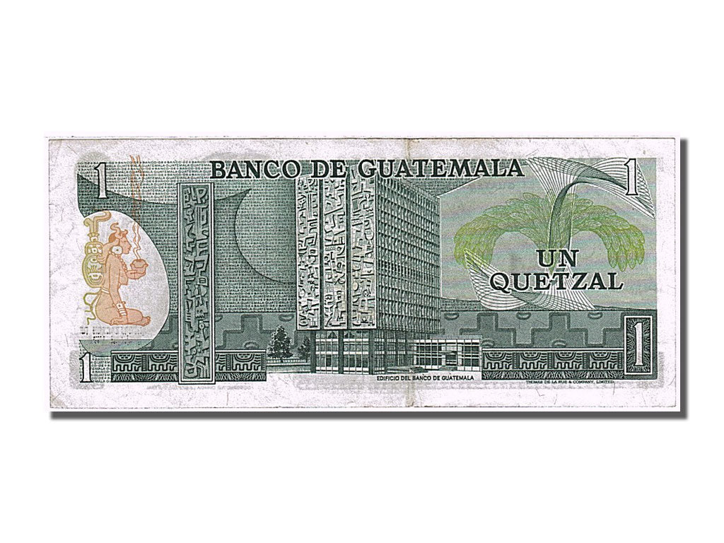 Guatemala, 1 Quetzal, 1975, KM #59b, 1975-01-03, EF(40-45), B 3967725 H