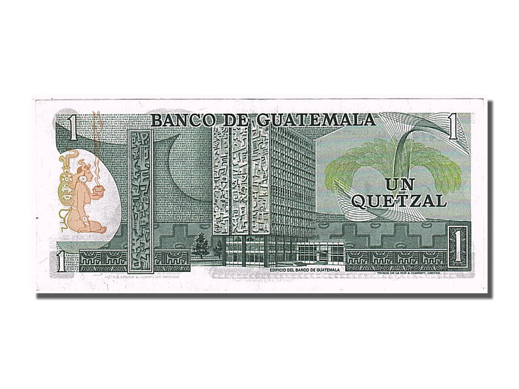 Guatemala, 1 Quetzal, 1975, KM #59b, 1975-01-03, UNC(63), B 1241436 H