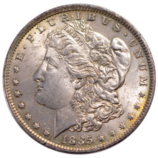 UNITED STATES, Morgan Dollar, Dollar, 1885, U.S. Mint, KM #110, AU(55-58),...