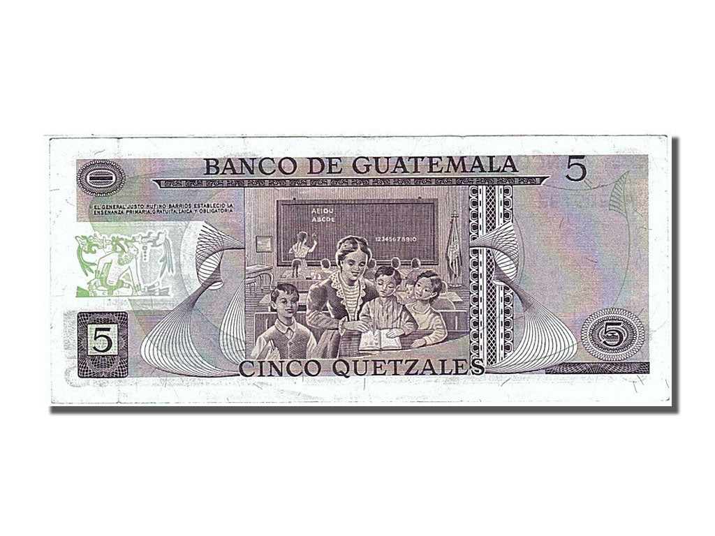 Guatemala, 5 Quetzales, 1979, KM #60c, 1979-01-03, EF(40-45), P 5209132