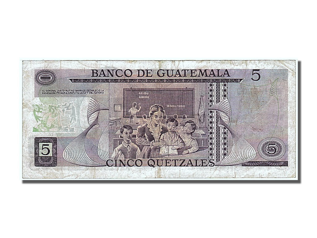 Guatemala, 5 Quetzales, 1980, KM #60c, 1980-01-02, EF(40-45), P 7149003