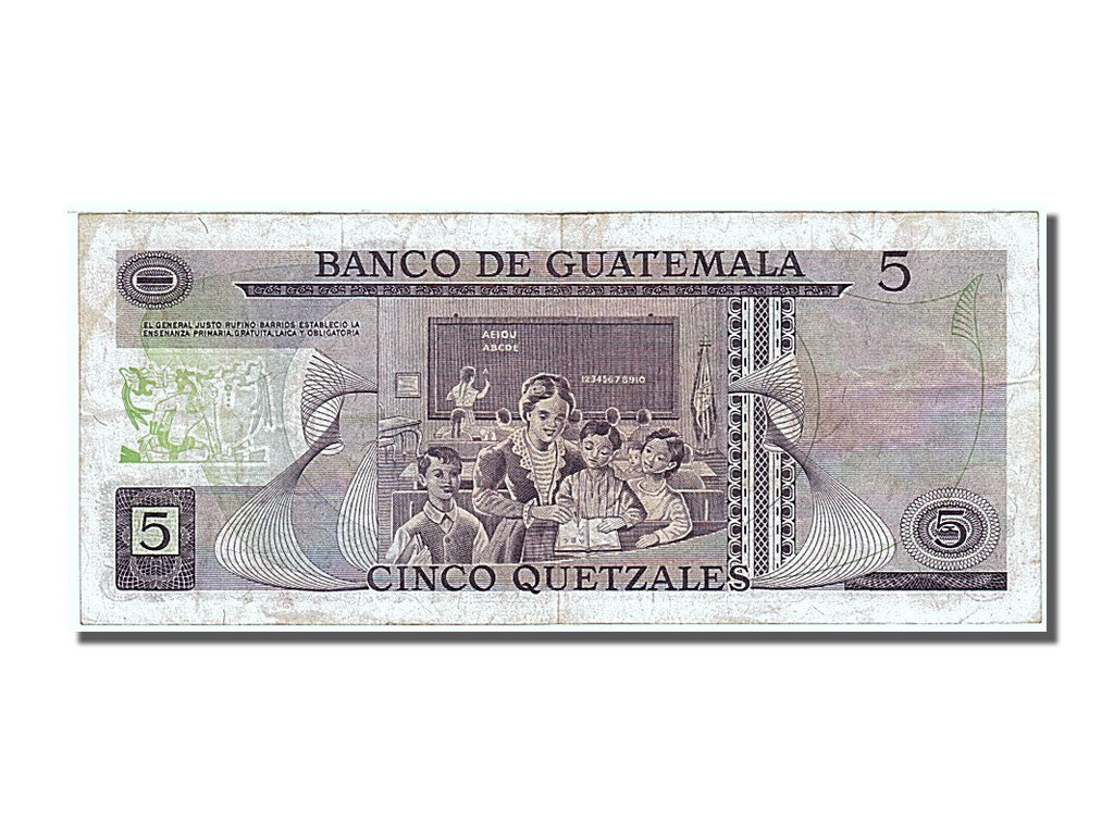 Guatemala, 5 Quetzales, 1983, KM #60c, 1983-01-06, EF(40-45), S 8505457