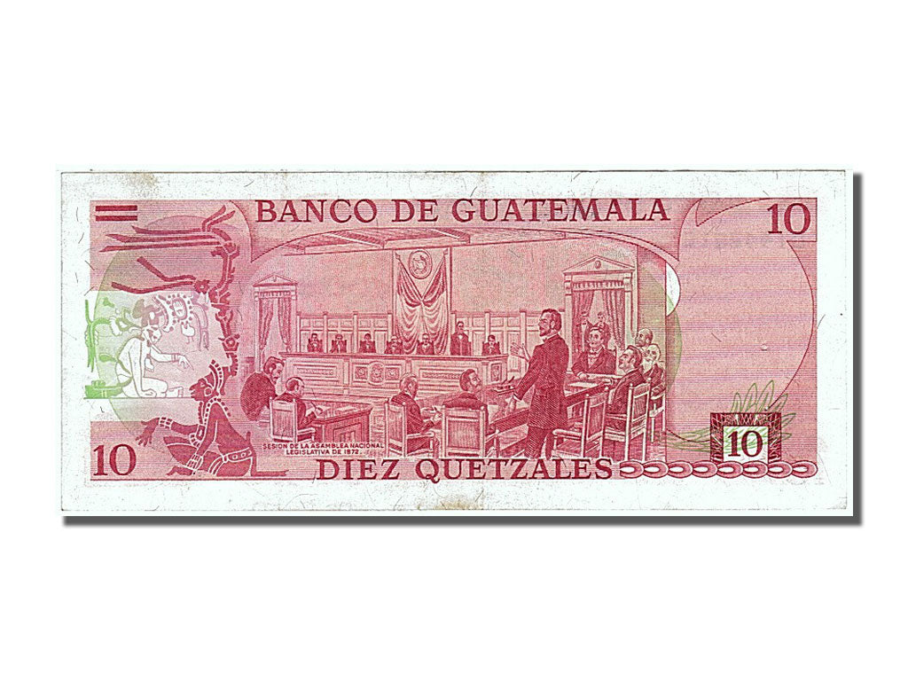 Guatemala, 10 Quetzales, 1983, KM #61c, 1983-01-06, EF(40-45), O 1442816