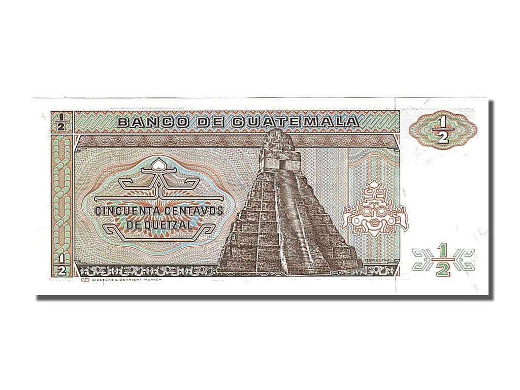 Banknote, Guatemala, 1/2 Quetzal, 1985, 1985-01-09, UNC(65-70)