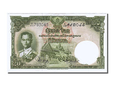 Thailand, 20 Baht, 1953, KM #77d, AU(55-58), Y/413