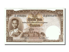 Thailand, 10 Baht, 1953, KM #76d, UNC(65-70), W/206
