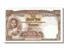 Thailand, 10 Baht, 1953, KM #76d, AU(55-58), W/547