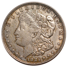 UNITED STATES, Morgan Dollar, Dollar, 1921, U.S. Mint, KM #110, AU(50-53),...