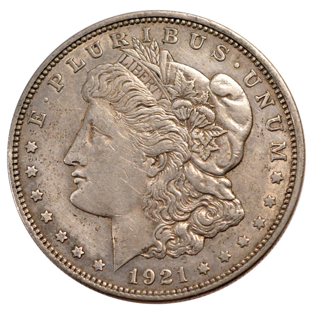 UNITED STATES, Morgan Dollar, Dollar, 1921, U.S. Mint, KM #110, EF(40-45),...