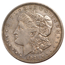 UNITED STATES, Morgan Dollar, Dollar, 1921, U.S. Mint, KM #110, EF(40-45),...