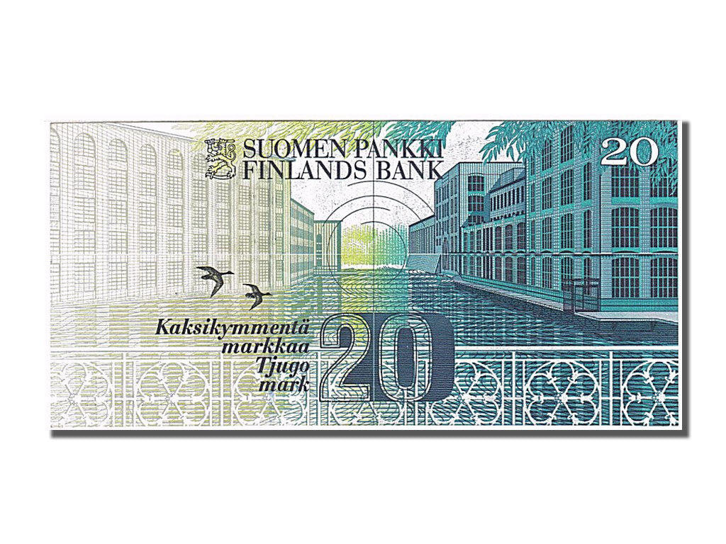 Finland, 20 Markkaa, 1993, KM #122, UNC(65-70), 2017101150