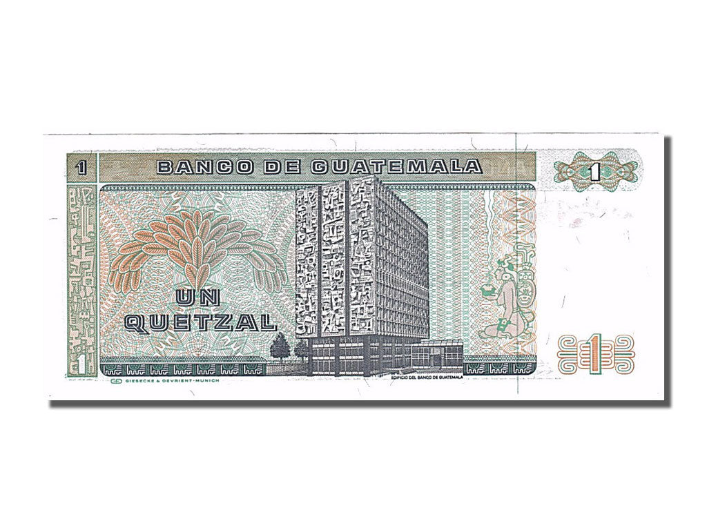 Banknote, Guatemala, 1 Quetzal, 1985, 1985-01-09, UNC(65-70)