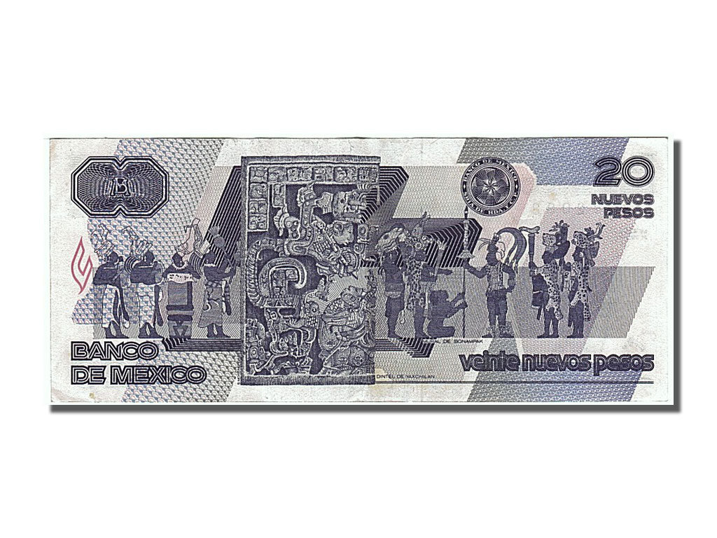 Mexico, 20 Nuevos Pesos, 1992, KM #96, 1992-07-31, AU(55-58), L 9272083