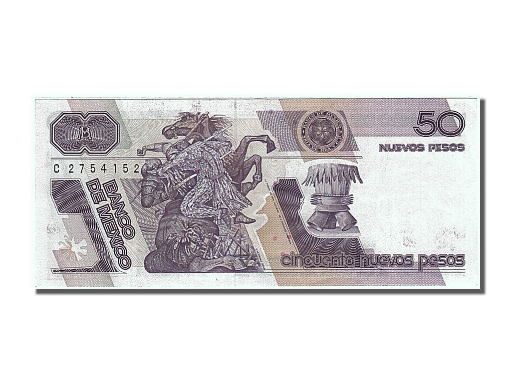 Mexico, 50 Nuevos Pesos, 1992, KM #97, 1992-07-31, UNC(63), C 2754152