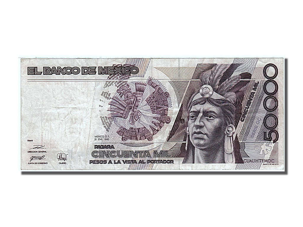 Messico, 50,000 Pesos, 1990, 1990-01-10, BB+