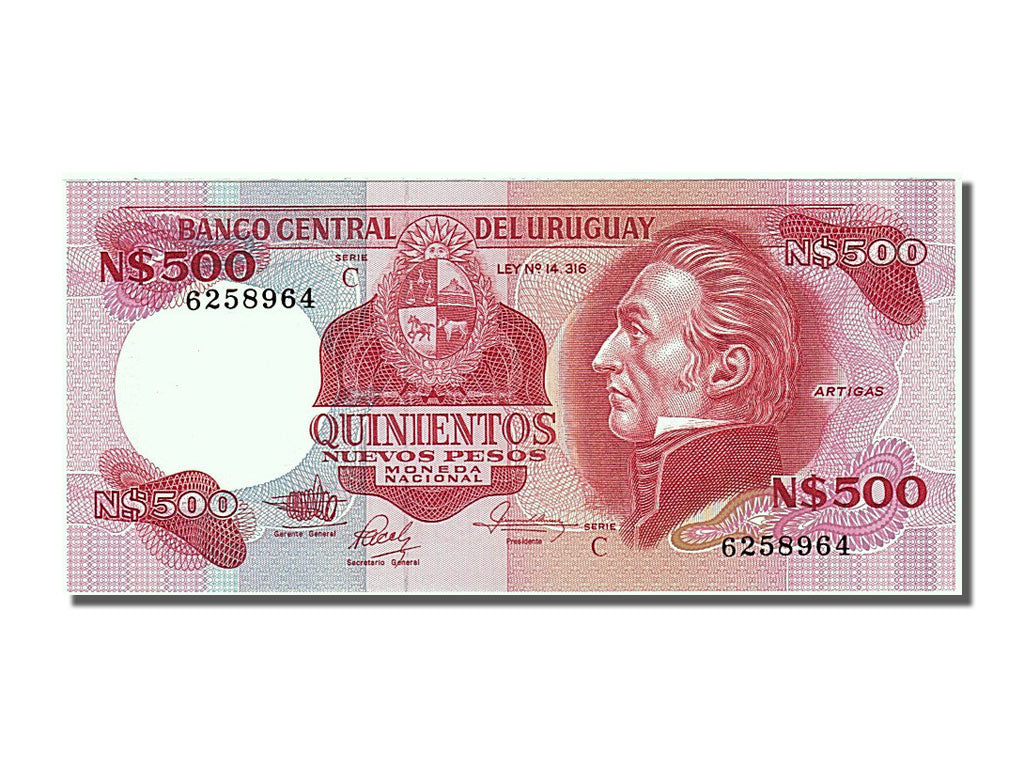 Banknote, Uruguay, 500 Nuevos Pesos, 1978, UNC(65-70)