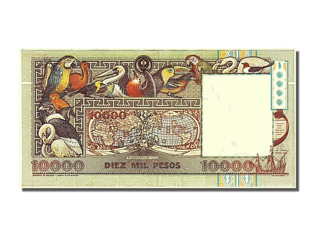 Billete, 10,000 Pesos Oro, 1993, Colombia, UNC