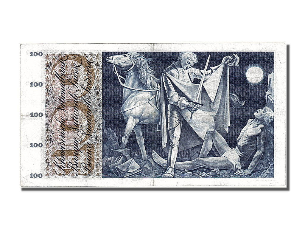Switzerland, 100 Franken, 1963, KM #49e, 1963-03-28, AU(55-58), 33X17749