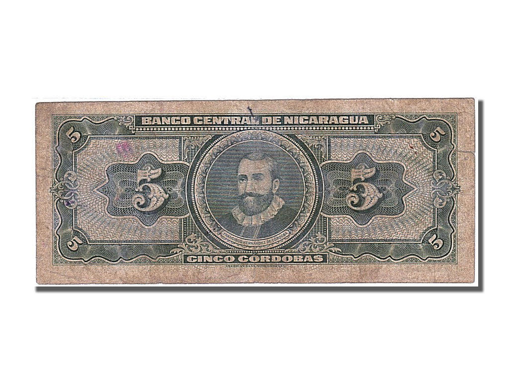 Nicaragua, 5 Cordobas, 1962, 1962-04-26, EF(40-45), Serie A 1598824