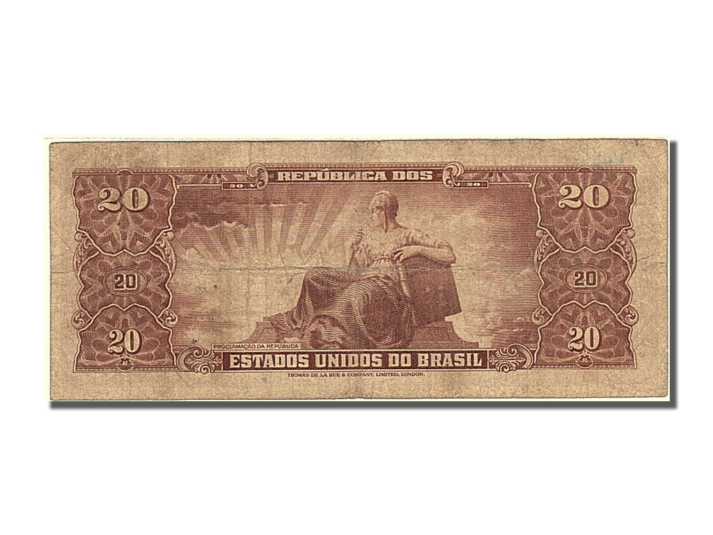 Brazil, 20 Cruzeiros, 1962, KM #178, EF(40-45), 058888