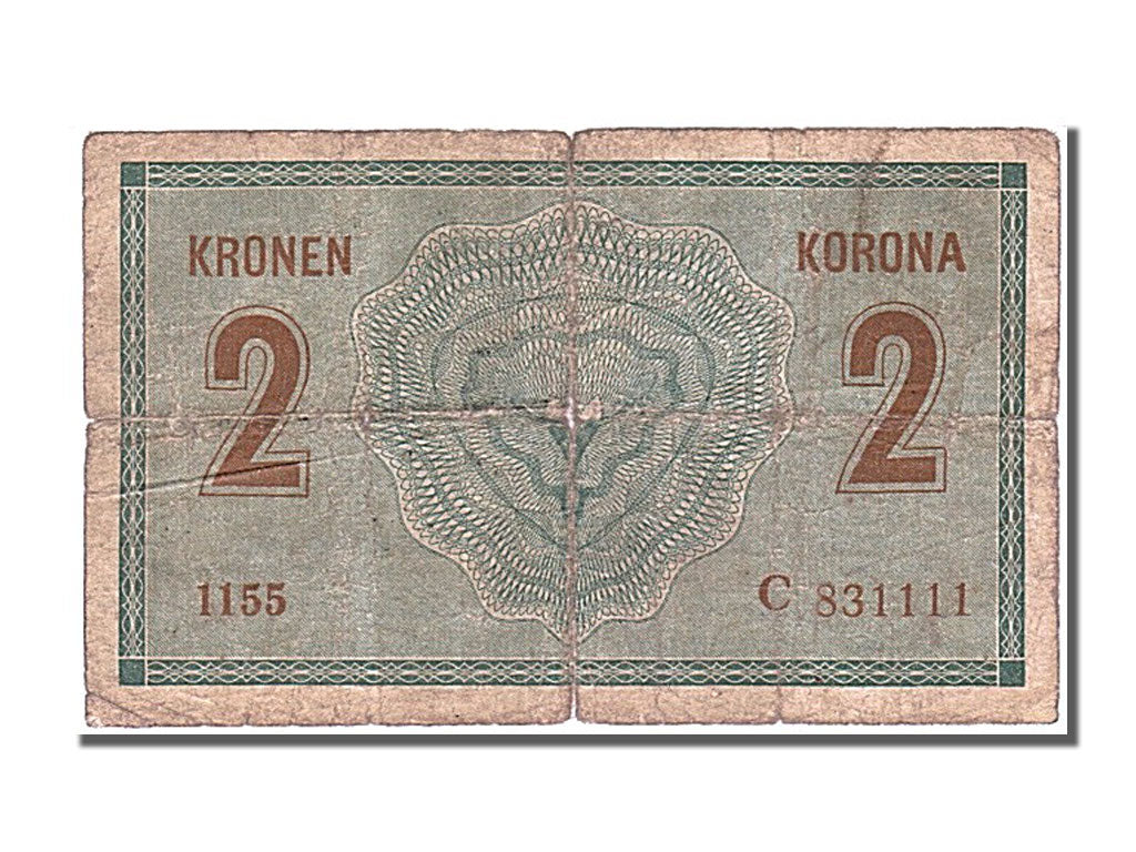 Austria, 2 Kronen, 1914, KM #17b, 1914-08-05, VF(20-25), C 831111