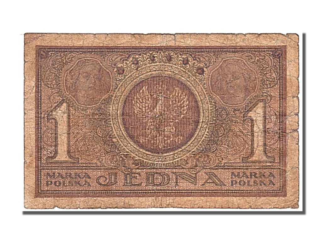 Poland, 1 Marka, 1919, KM #19, 1919-05-17, F(12-15), IAT 221508